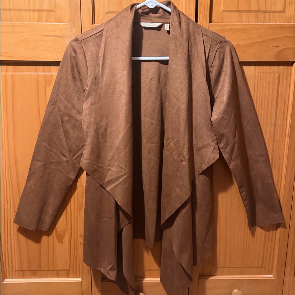 Soft Surroundings Brown Women's Cape Jacket